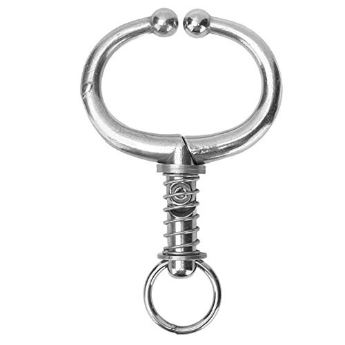Cattle Nose Ring for Cows and Bulls Stainless Steel Spring Loaded Nose Clamp Compatible with Most Farm Breeds Safe and Lightweight