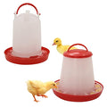 Chick Feeder and Drinker kit Hanging 3.3 Pound Chicken Feeder & 1.58 Quart Poultry Waterer for coturnix Quail. Broilers Ducks and Geese