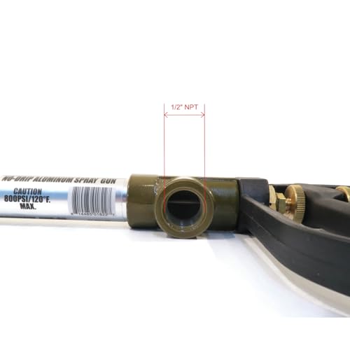 The ROP Shop Jet Stream 22" No-Drip Trigger Spray Gun with Aluminum Barrel, 800 PSI, 8.0 GPM - Industrial & Agricultural Use - size: 22" Jet Stream