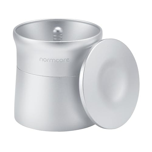 Normcore 54mm 2-in-1 Magnetic Dosing Cup, Espresso Dosing Funnel with Dosing Cup, Barista Coffee Grinder Dosing Tools Fit 54mm Breville Sage Portafilter Basket, Silver