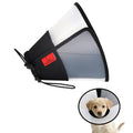 Plastic Dog Recovery Cone Collar, Soft Comfortable Breathable Post-Surgery Pet Cone, Escape-Proof & Easy Clean, Prevents Licking Wounds, Waterproof & Adjustable M (Neck 12.2"-14.9") - size: M(Neck 12.2"-14.9")