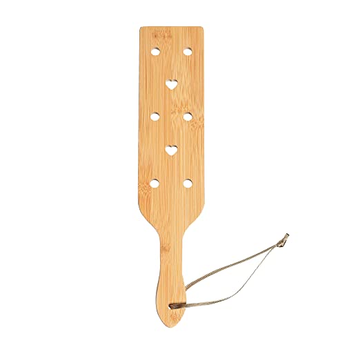 13.1inch Wooden Bamboo Lightweight Paddle with Airflow Holes | Solid Durable Paddle with Smooth Surface,Fraternity Or Sorority Greek Wood Paddle - color: bamboo13.1