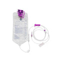 2 Pack Enteral Feeding Gravity Bag Sets, 1200ML Capacity, Large Bore with Tubing, Disposable Enteral Nutrition Bags