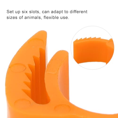 100Pcs Chicken Leg Rings, 5 Colors Readable Numbered Chicken Identification Leg Bands Card Slots Design Poultry Leg Tags for Chicks Ducks (Orange (100 Pieces per Pack)) - color: Orange (100 Pieces Per Pack)
