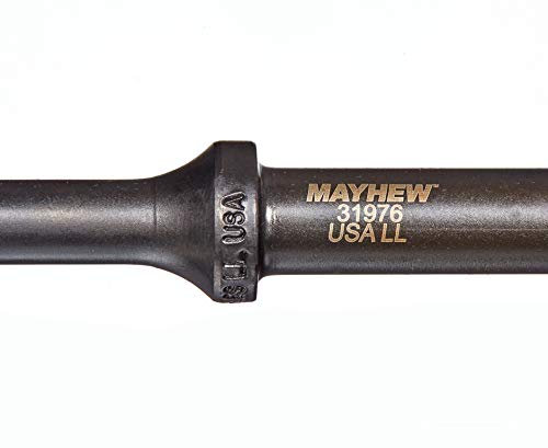 Mayhew Tools 31976HT Pneumatic Scraper, 1-1/8" x 8" Hang Tag, Black Oxide Finish - size: 1-1/8" x 8" Hang Tag