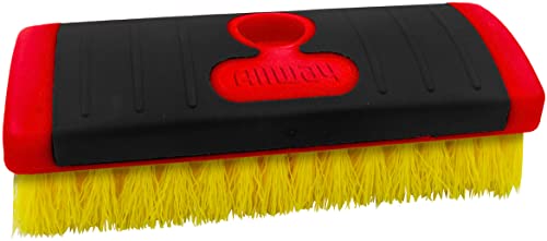 ALLWAY SBR6 Heavy-Duty Scrub Brush with Pole Socket | Threaded Pole Socket, Rugged Bristles - style: Heavy-Duty Scrub Brush