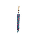 Weaver Leather Poly Lead Rope, Raspberry/Teal/Purple, Small