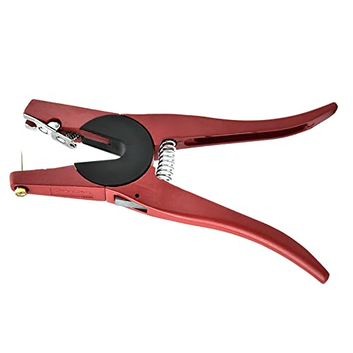 Pig Cattle Ear Tag Plier, Livestock Tool for Cow eep Goat Farm Animals, Premium y Ear Tag Applicator with Spare Pin, gonomic Handle Design for Comfortable and Labor Saving Use