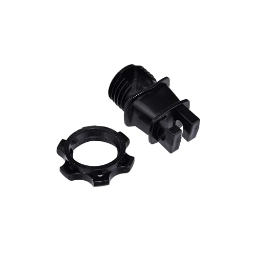 Electric Fence Wire Insulators, Screw Tight Round Post Clips, Black, 25 - color: black, size: 25