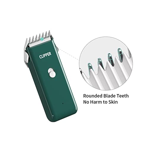 Professional Household Waterproof Low Noise Pet Hair Clippers Electric USB Rechargeable Painless Grooming Tools Hair Grooming Trimmer for Small Medium Dog Cat AP005 Green - color: Ap005-green
