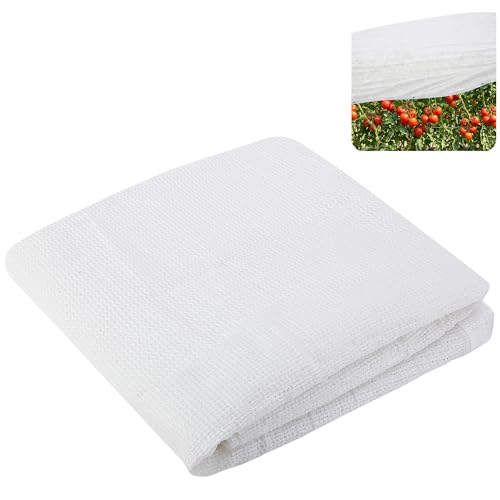 6.6 x 6.6 Ft Plant Sun Shade Cloth, 60% Shading White Sun Protection Net | Tear Resistant Garden Sunshade Cloth Cover with Reinforced Grommets for Protecting Plants from Direct Sunlight - color: 2x2m
