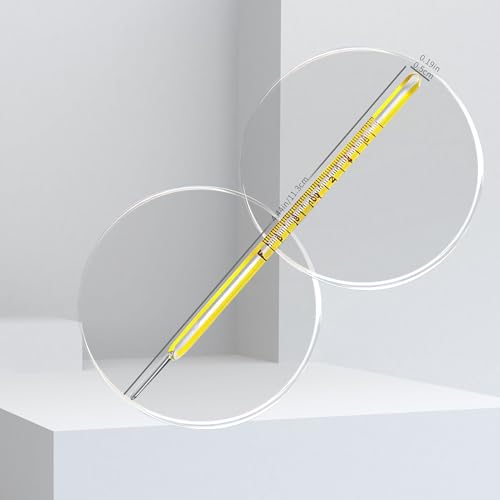 ℉ & ℃ Oral Thermometer for Adults and Kids 2PCS - Glass Basal Body Thermometer - Rectal Body Thermometer for Baby - Non Digital Infrared Thermometer - Accurate Easy Reading by AiBi TECH