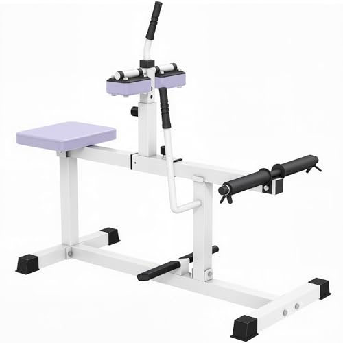 Soozier Seated Calf Raise Machine for Home Gym Waist Arm Training | Adjustable Calf Machine Leg Extension - color: Purple