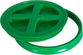 GAMMA2 Gamma Seal Lid - Pet Food Storage Container Lids - Fits 3.5, 5, 6, & 7 Gallon Buckets, Green, Made in USA (Pack of 12) - color: Green, size: Fits 3.5, 5, 6, & 7 Gallon Buckets (Pack of 12)