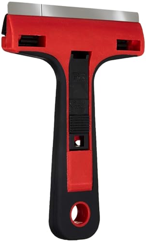 ALLWAY GTS Glass & Tile Scraper, 4″ | Soft-Grip Handle, Easy Blade Change - style: Glass & Tile Scraper