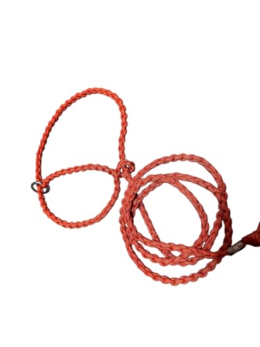adustable goat halter and lead burnt orange sheep halter small livestock halter