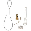 Gate Latch Cable Pull, Spring-Loaded Latch Kit for Wooden Fence Gates, Gate Latch Pull Cable String Adjustable from 2" to 6" Posts Stainless Steel Spring, 1 Pack