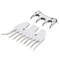 Sheep Shears Replacement Blades, 2 Pack Curved 9 Tooth High Carbon Steel Clipper Comb Blades for Thick Coat Sheep Goats Alpacas Llamas Grooming