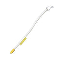 Fox Valley Traders Long Handled Foot Brush & Lotion Applicator with Nylon | Bristles and Interchangeable Sponge Heads for Shower