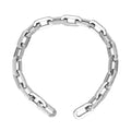 OKG Security Chain - 2ft x 1/4" Thick Outdoor Gate Chain, Cut Proof Chain Made of Hardened Alloy Steel Chain for Fences, Bicycles, Scooters, Pet Cages, Barn Door (Silver, No Lock)