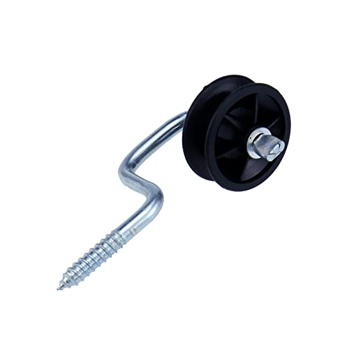 10 Pack Self-tapping Farm Electric Fence Wood Post Insulators, Screw-in Corner Polyrope Insulators, Wood Post Anchors Corner Insulators