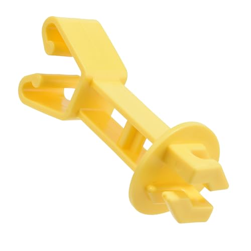 Electric Farm Fence Wire Insulators, U Post Extended, Yellow, 25 - color: yellow, size: 25