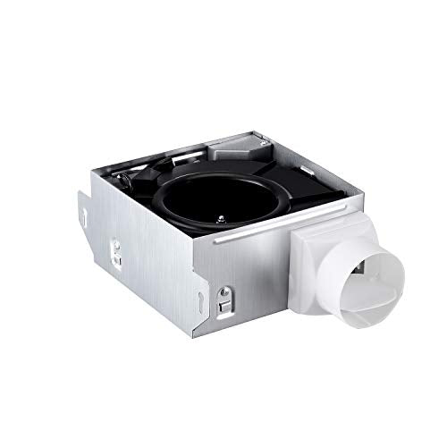 Tech Drive Very Quiet Bathroom fan 50 CFM,1.0Sone,DC Motor,3 Inch Duct | No Attic Access Needed, HVI and Energy Star Certified, Easy to Install,Ceiling Mounted, White - size: 50CFM 1.0Sone