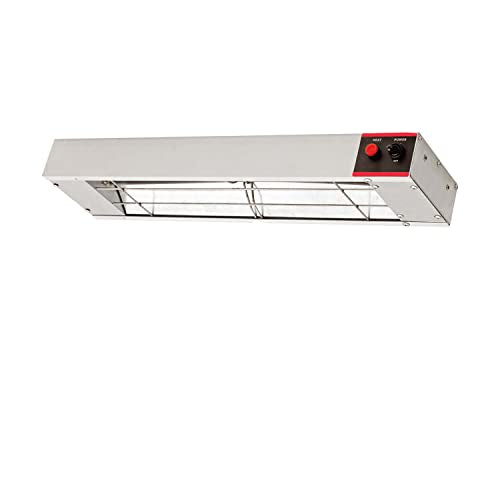 24 Inch Food Heat Lamp Commercial Food Warmer Overhead Strip Warmer 500 Watts with Chain and Us Plug,110v (24") - size: 24"