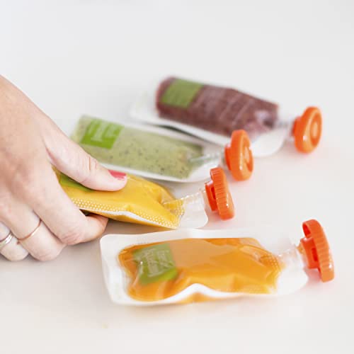 Infantino Squeeze Station, Fills 3 Pouches at Once, Purple | Baby food maker & pouch filler, Easy to use, Dishwasher safe, Homemade baby food essential - style: Squeeze Station Purple