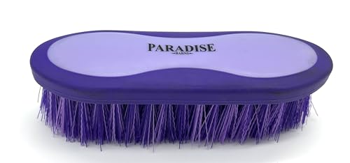 Large Horse Grooming Dandy Brush (Purple - Short Bristles) - color: Purple - Short Bristles