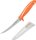 Dexter Outdoors Dextreme Single Edge 6" Flexible Fillet Knife, Sheath | Flexible single edge stainless blade sized for fish and detail work. Protective sheath included for boat and tackle bag. - style: 6" Single Edge Flex