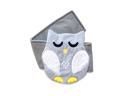 Baby Colic, Gas and Upset Stomach Relief, Baby Heated Tummy Wrap Newborns | Belly Hugger - Infant Swaddling Belly Belt, Heating Pad for Fussy Infants - color: Grey-white