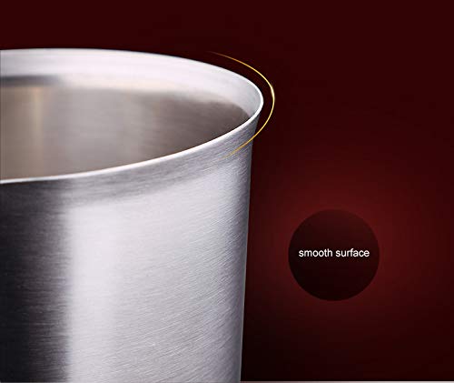 48Oz/6Cup Stainless Steel Pitcher (SUS304), 1.50 Liter Metal Container for Water, Milk, Liquid with Handle with Engraved Markings, Silver | SUS304 Metal Measuring Cup with Precision Engraved Markings, Mixing Pitcher for Baking, Frothing, Coffee, Milk and