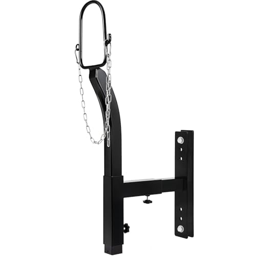 Livestock Stand 9.8 inch Height Adjustable, Goat Stand 5.9 inch Length Adjustable，Metal Livestock Stand Attachment Nose Loop Headpiece, Trimming Stand for Goat & Sheep. | Nose Loop Headpiece for Goat & Sheep, Powder-Coated Steel Trimming Stand for Farm Gr