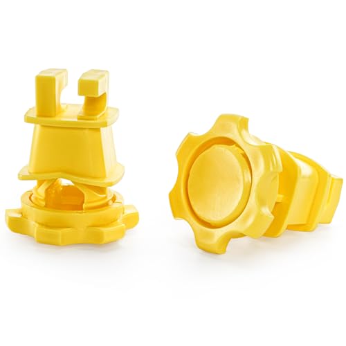 Cididu 50 Pack Electric Fence Insulators, Screw Tight Round Post Insulator, Electric Fence Wire Insulators for Round Pipe, Post Clips Insulators for Farm Animal Agricultural Fence