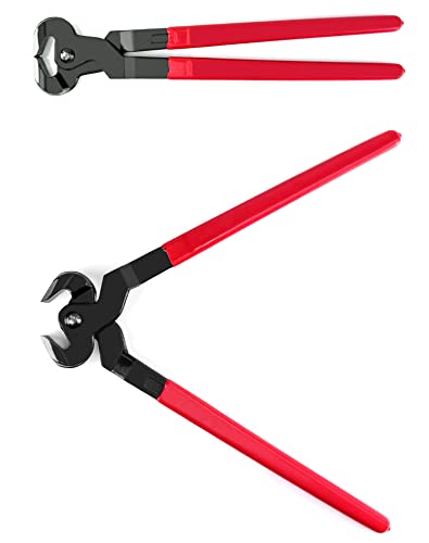 QWORK Hoof Nipper, 14" Heavy Duty Farrier Nippers with Plastic Grip, 1 Pack