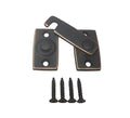 QCAA Solid Brass Shutter Bar/Door Latch, 7/8" x 2-3/32", Classic Bronze, 1 Pack, Made in Taiwan - color: Classic Bronze, size: 1 Pack