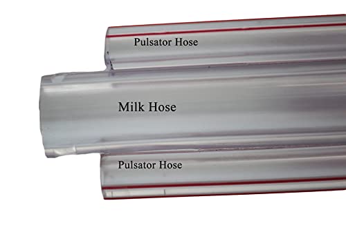 8Ft 3 Way Hose/ 14mm ID Milk and Twin Pulsator Hose for Cow Milking Machines by Melasty