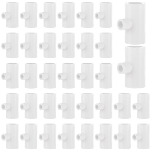 36PCS Chicken Waterer PVC Tee Fittings for Threaded Poultry Nipples Chicken Water Drinker and Feeder Cups, Fully Automatic Poultry Waterers
