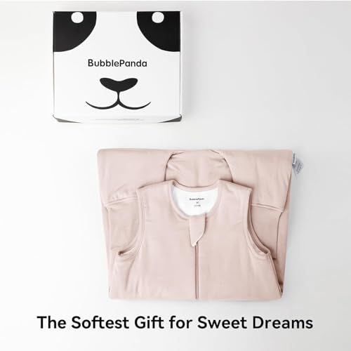 BubblePanda Rayon Made from Bamboo Sleep Sack with Feet 6-12 Months 2.5 Tog | Toddler Sleep Sacks with Legs, Soft Walker Sleeping Sack, Lightweight Baby Wearable Blanket, 2-Way Zipper, Pink, Small - color: Pink, size: S(6-12M)