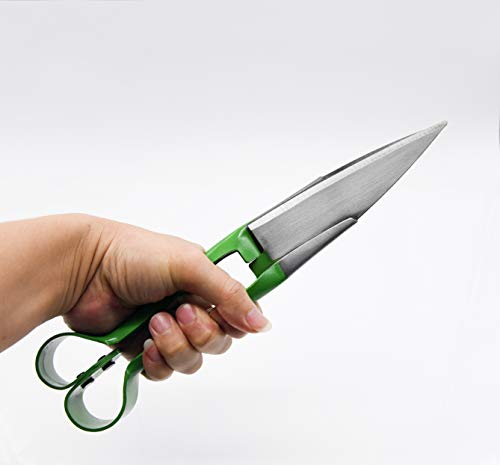 Sheep Shear Grass Shear Alpaca Shears R Shaped Design For Large Thick-Haired Animal Grooming (Green) - color: Green