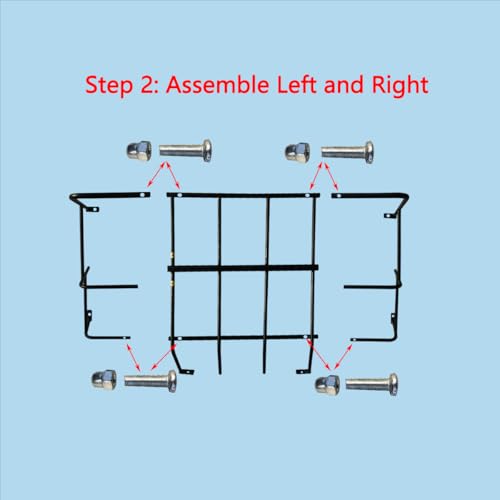 Hay Feeder Goat 18 Gallon Hay Rack,Heavy Duty Iron Wall Hay Rack for Sheep,Cattle,Livestock in Farm Indoor Outdoor Uses