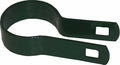 Black Coated Chain Link Tension Band, Durable Steel Chain Link Fence Hardware, Rust-Resistant, Easy Install, Includes Required Bolt (10, 1-7/8") - size: 1-7/8"