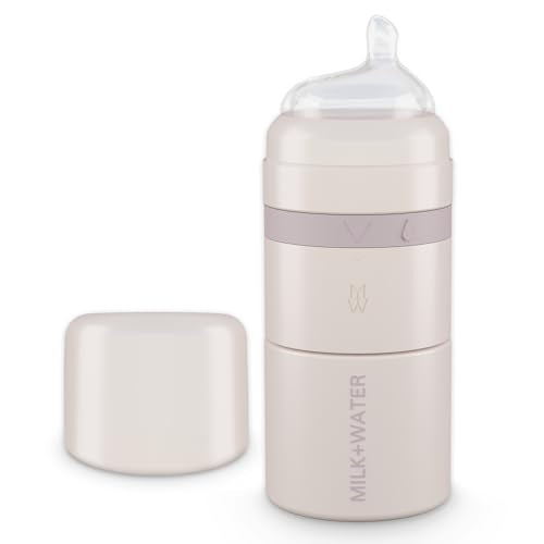 MILK & WATER Stainless Steel All-in-One Baby Bottle with Anti Colic Nipple - color: Dusty Pink, style: Bottle, 5oz, Medium Flow