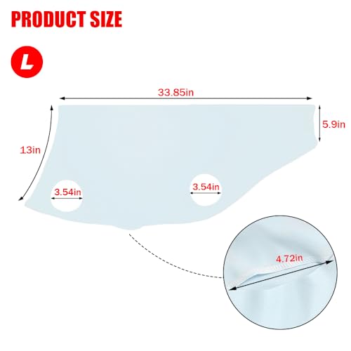 Spandex Goat Tube for Show Goats - Show Livestock Supplies: Goat Covers & Blankets (Light Grayish Blue, Large) - color: light grayish blue, size: Large