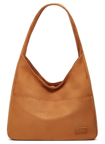 Women Tote Handbags Chic Vegan Leather Tote Bag Purse Stylish Casual Trendy Large Soft Shoulder Bag - color: C-brown
