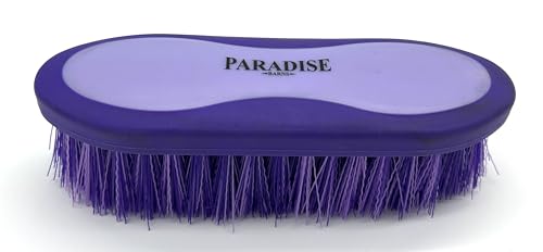 Large Horse Grooming Dandy Brush (Purple - Short Bristles) - color: Purple - Short Bristles