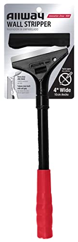 ALLWAY WPSZ Zinc-Headed Wall Scraper and Stripper | Multi-Purpose, 4" Blade and 12" Handle - style: Zinc-Headed Scraper & Stripper