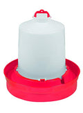 Little Giant® Deep Base Poultry Waterer | Chicken Waterer | Heavy Duty Plastic Water Container for Birds & Chicken | Plastic Stopper for No Leaks | 2 Gallon