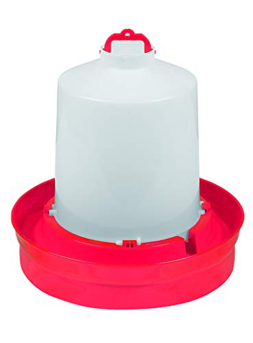 Little Giant® Deep Base Poultry Waterer | Chicken Waterer | Heavy Duty Plastic Water Container for Birds & Chicken | Plastic Stopper for No Leaks | 2 Gallon